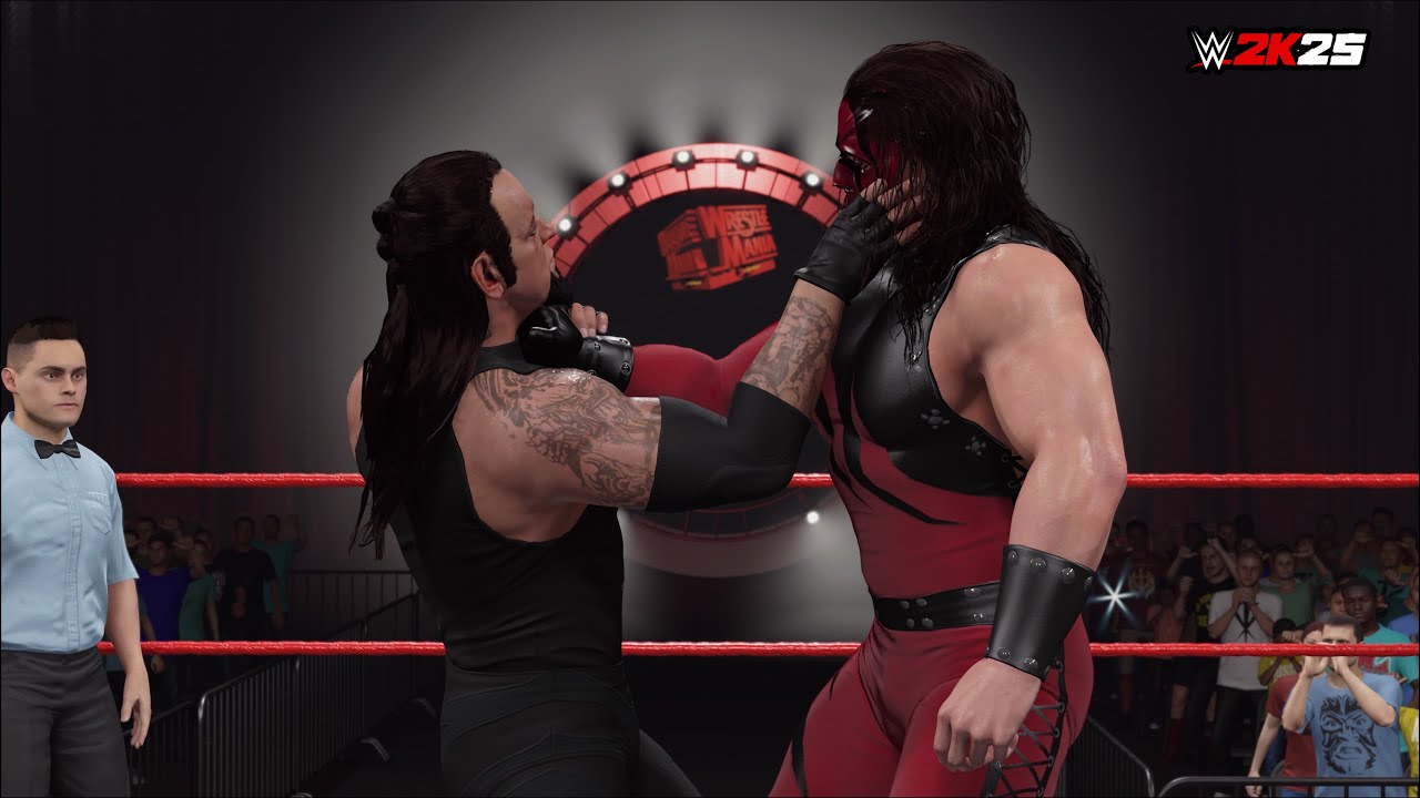 WWE 2K25 - The Undertaker vs Kane - Wrestlemania 14 - PS5 Gameplay