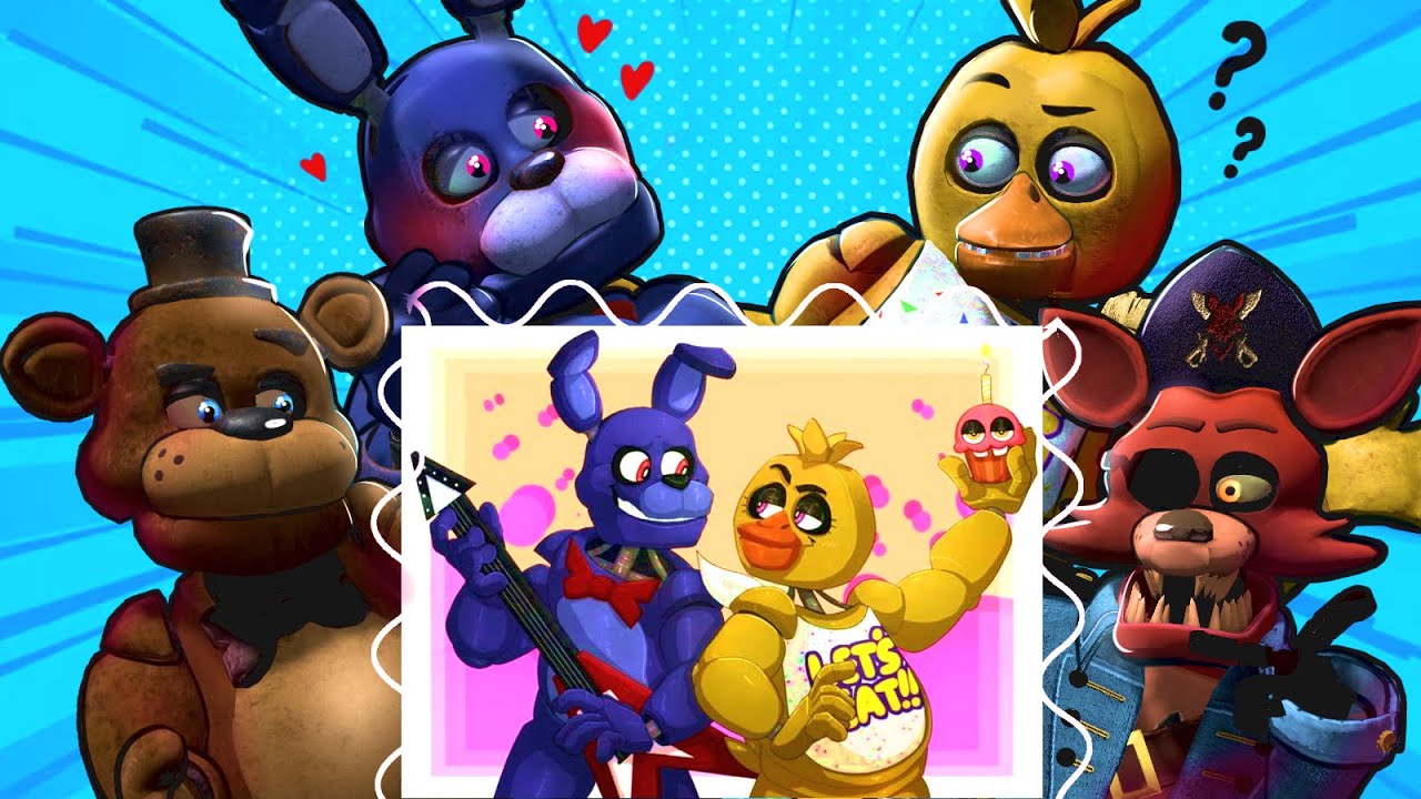 Freddy, Chica, Bonnie e Foxy REAGEM As ARTES ENGRAÇADAS de FNAF!