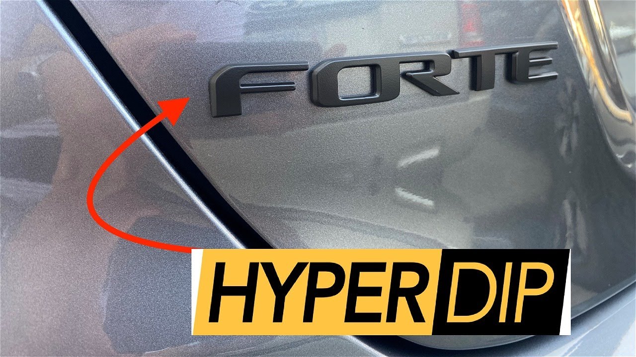 HyperDipping the Forte and EX Emblems | Shadow Black | 2019 Kia Forte