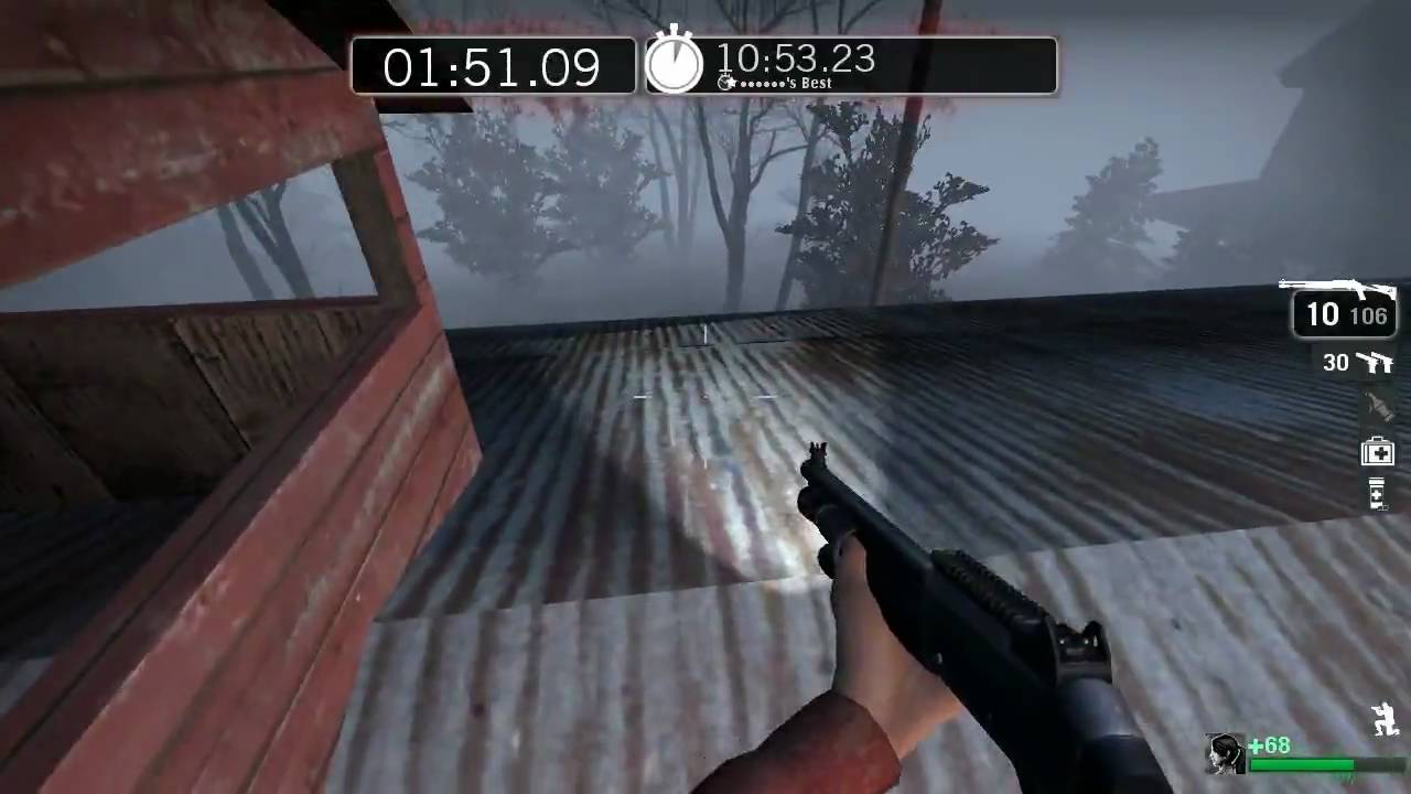Left 4 Dead - Survival Glitching - Farmhouse (Blood Harvest 5)