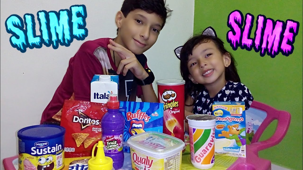 Desafio: N&atilde;o escolha a embalagem de slime errado - Slime Challenge Dudu e Rafa
