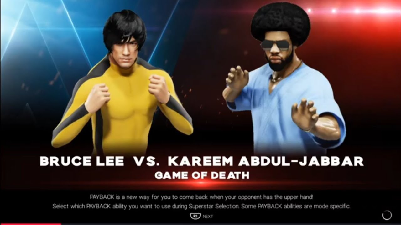 WWE 2K19 - Bruce Lee vs. Kareem Abdul-Jabbar (Game Of Death)