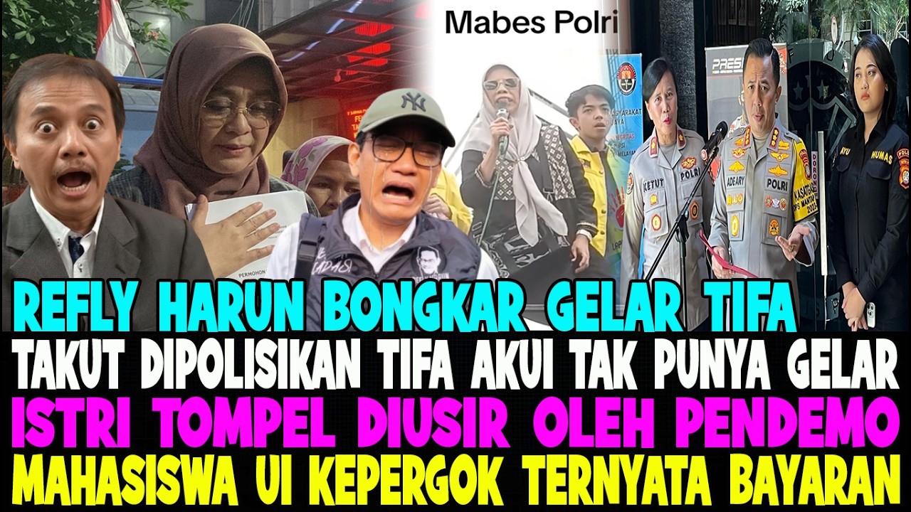 TERNYATA BAYARAN 😂 TAKUT DIPOLISIKAN TIFA AKUI TAK PUNYA GELAR DOKTOR 😂 ISTRI TOMPEL DIUSIR MAHASEWA