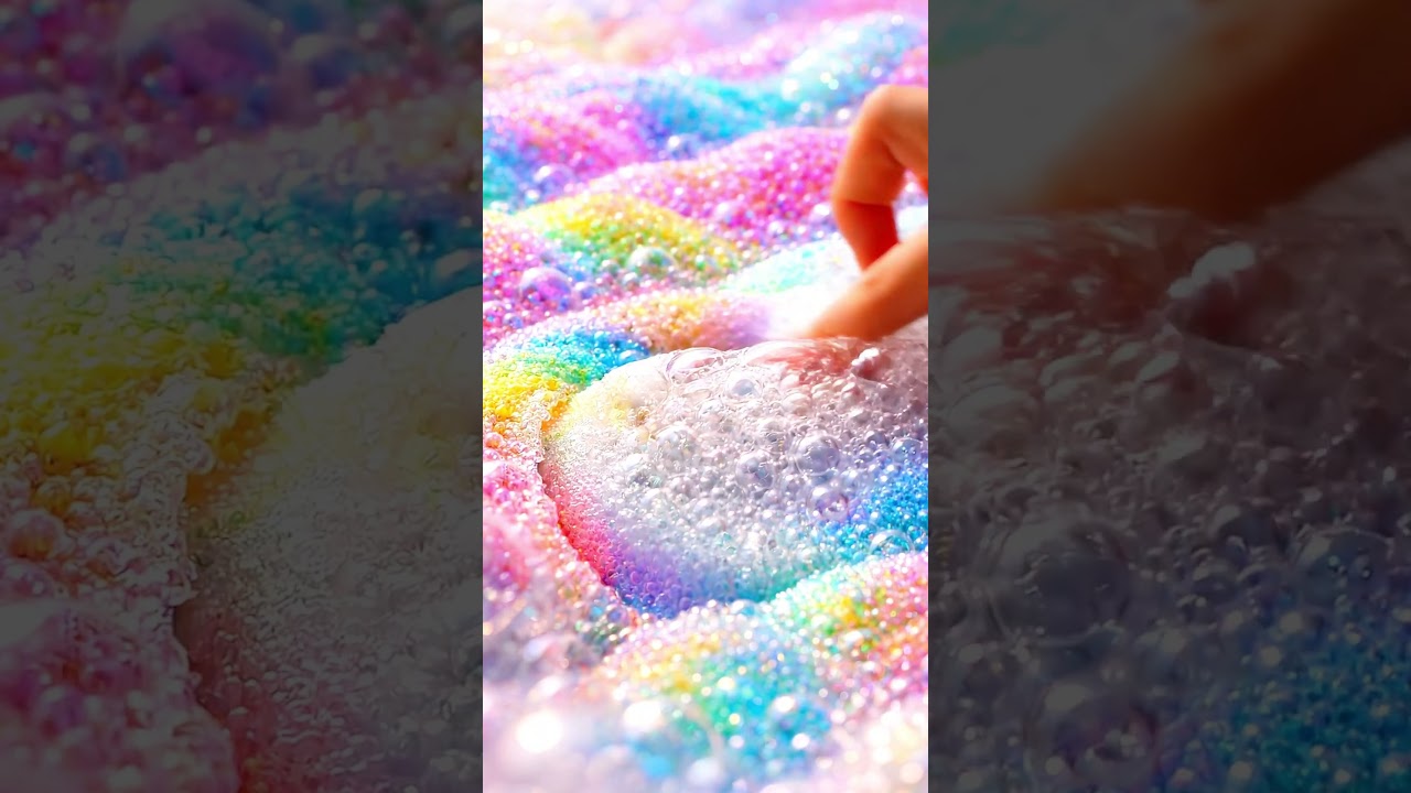 Rainbow Foam Art ❤️ | Oddly Satisfying ASMR