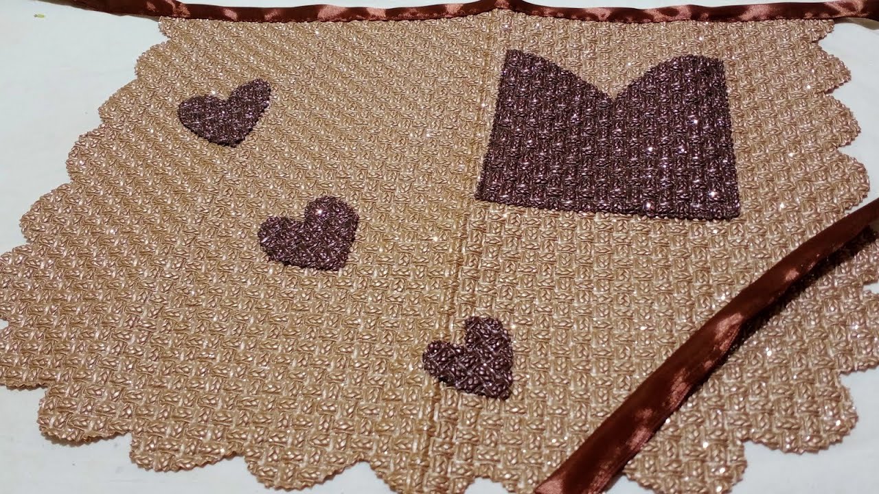 بالنسبة للمبتدئين 👍مشروع بالسكاي🌹طابلية المطبخ طريقة فصالة وخياطة سهلة وبسيطة 🌺