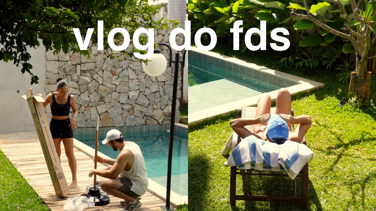 Compras para o quintal, aula de t&ecirc;nis, dia de sol e churras em fam&iacute;lia, cuidando da casa, corrida...