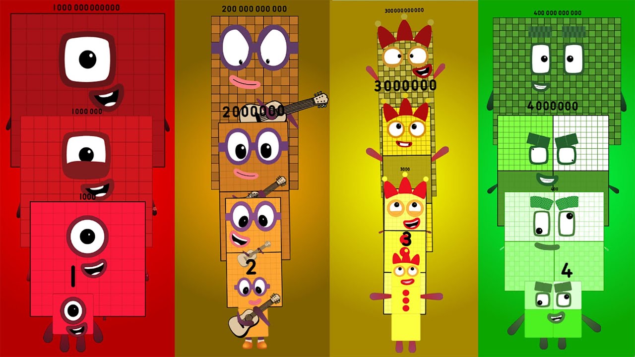 Expanded Version of Most Largest All stars: Numberblocks Band Re-Take (1-1T) Full Update Version VIP