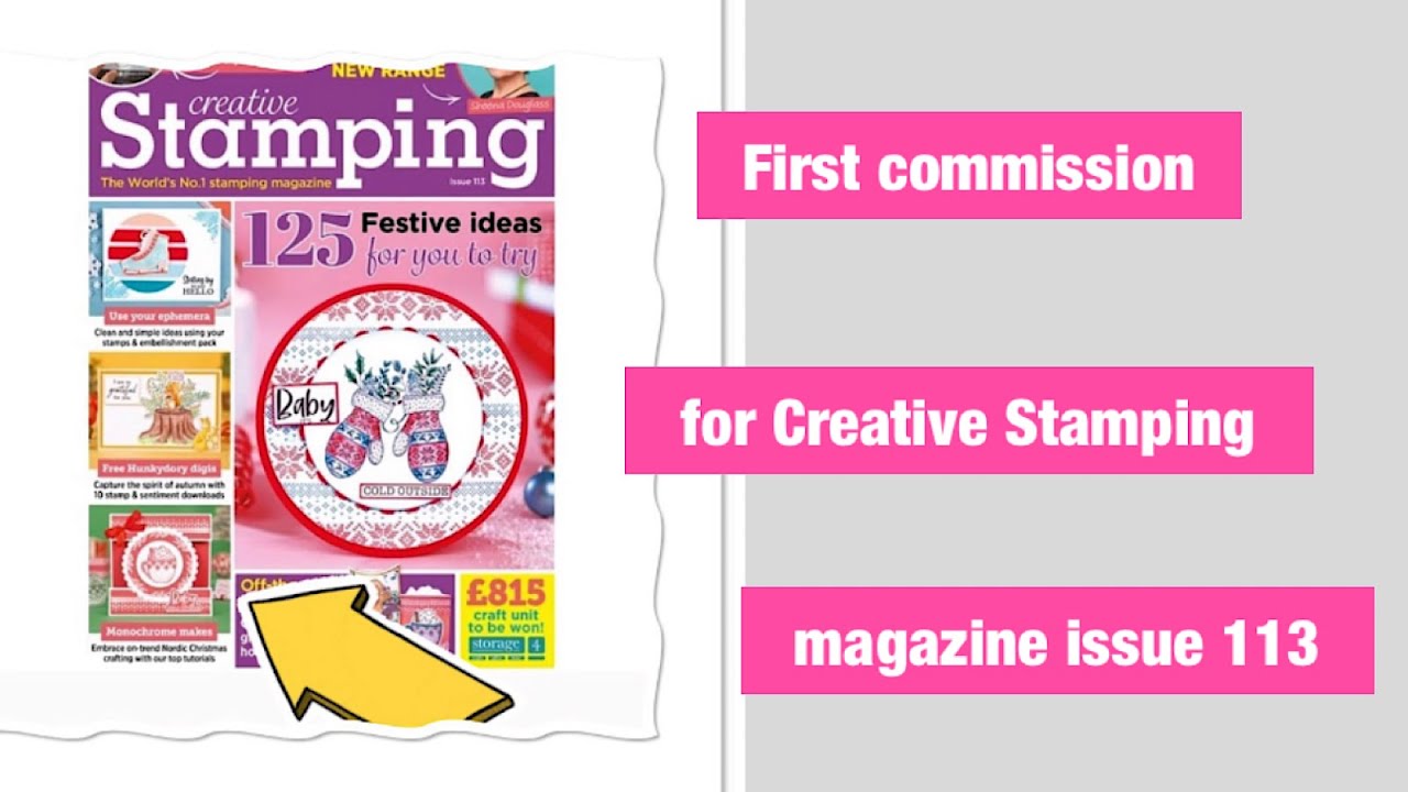 Creative Stamping issue 113 / My first magazine commission 🥰 #creativestamping113 #stamping #emboss