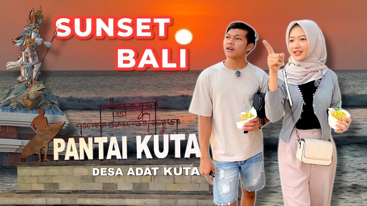 Pertama Kali Zulfa Lanang Ajak Mbak Putri ke Pantai Kute Bali!! Kaget Lihat Banyak Bule???