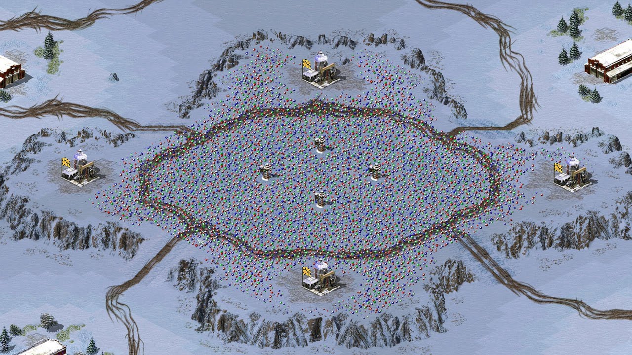 Red Alert 2 | Yuri's Revenge | 7 vs 1 | Great britain | Allied |prism tank