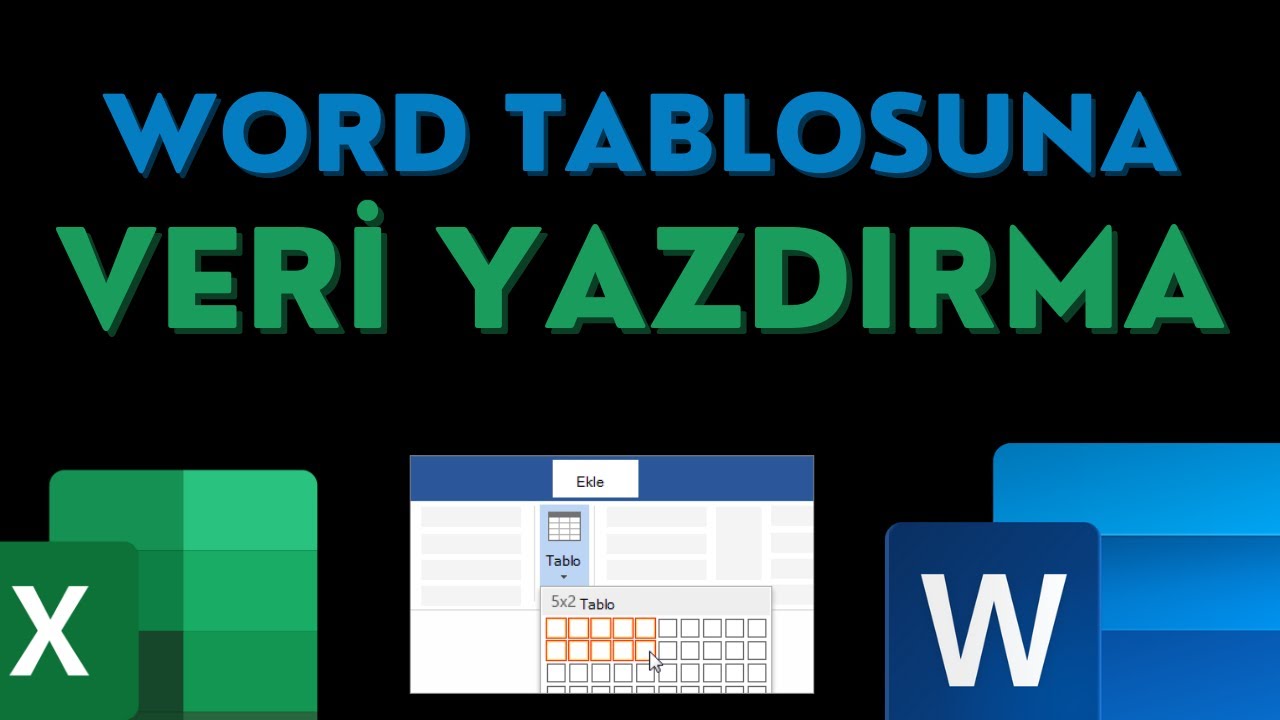 BAK BUNU BİR DENE | Hazır Word Şablonuna Excel İle Otomatik Veri Yazdırma