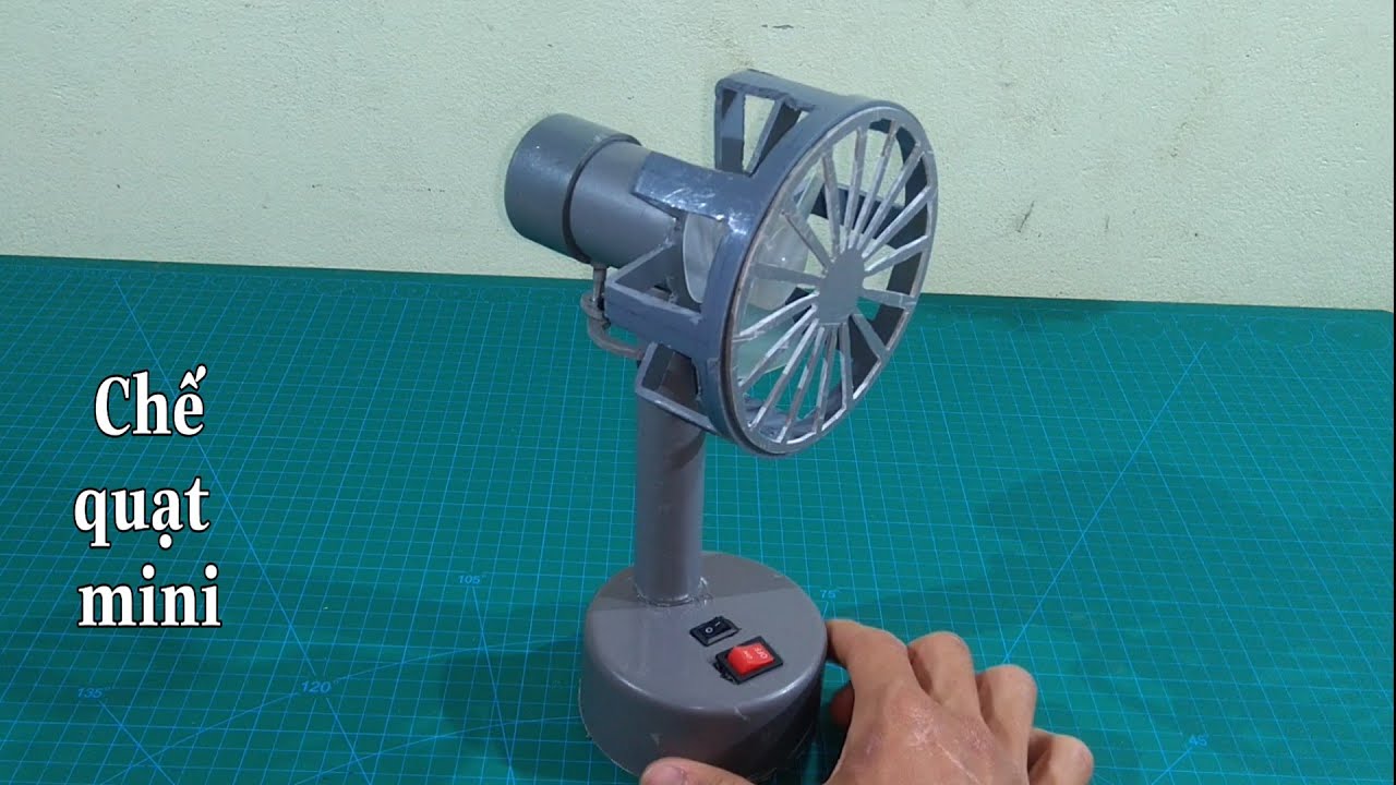 Hướng dẫn làm Quạt Để Bàn mini siêu mạnh - mùa hè không nóng
