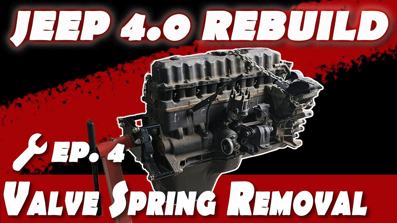 Jeep 4.0 Rebuild Ep. 4 | Valve Spring, Valve & Seal Removal (Cylinder Head Teardown)