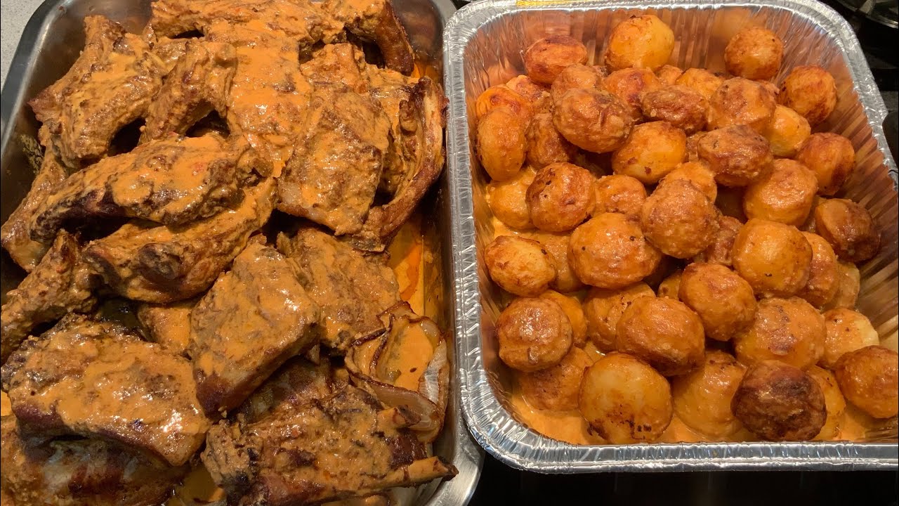 Entrecosto e Batata Assada na Frigideira há moda Antiga