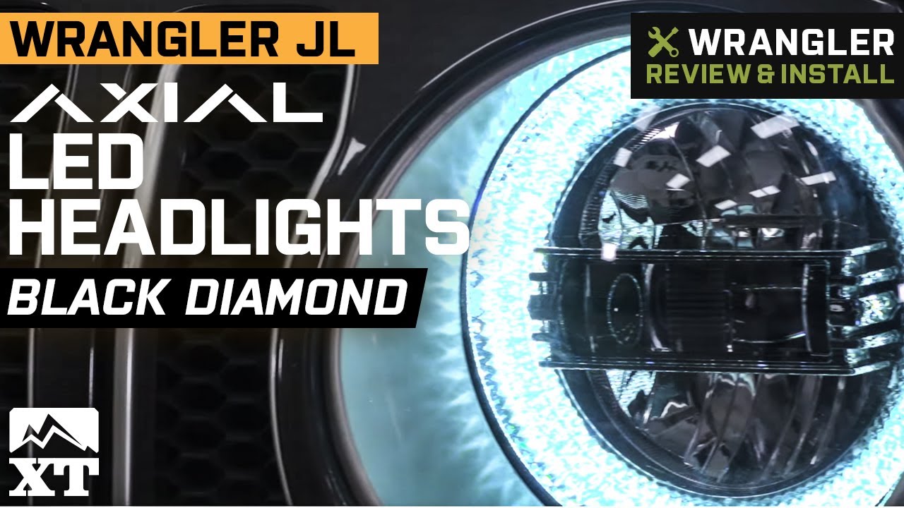 Jeep Wrangler JL Axial Black Diamond LED Headlights Review & Install