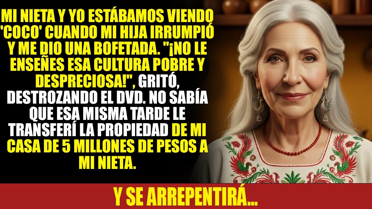 Estaba viendo una película cuando mi hija me dio una bofetada delante de mi sobrina