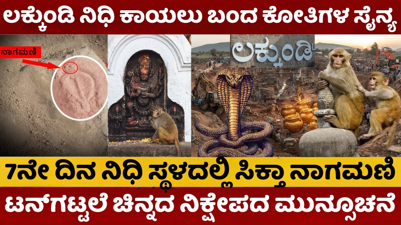 Lakkundi Gold Treasure  | ಲಕ್ಕುಂಡಿ ನಿಧಿ ಕಾಯಲು ಬಂದ ಕೋತಿಗಳ ಸೈನ್ಯ | 7ನೇ ದಿನ ನಿಧಿ ಸ್ಥಳದಲ್ಲಿದೆ ನಾಗಮಣಿ |