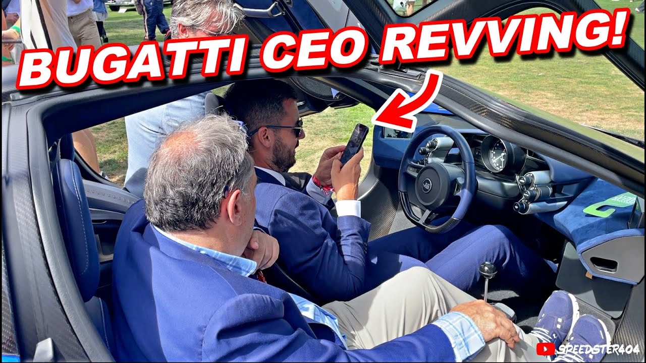 Генеральный директор Bugatti Мате Римак заводит двигатель V12 Gordon Murray T.50 и проверяет S1 LM