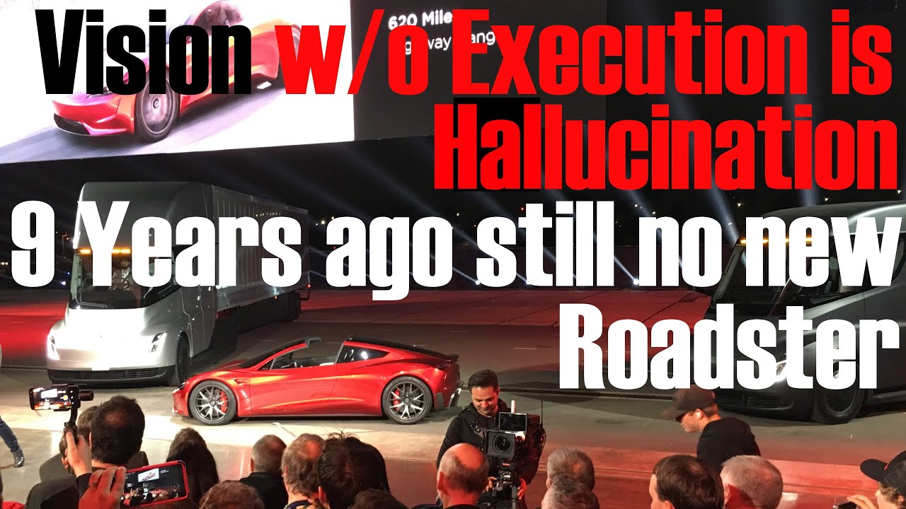 Vision without Execution is Hallucination Example Tesla Roadster