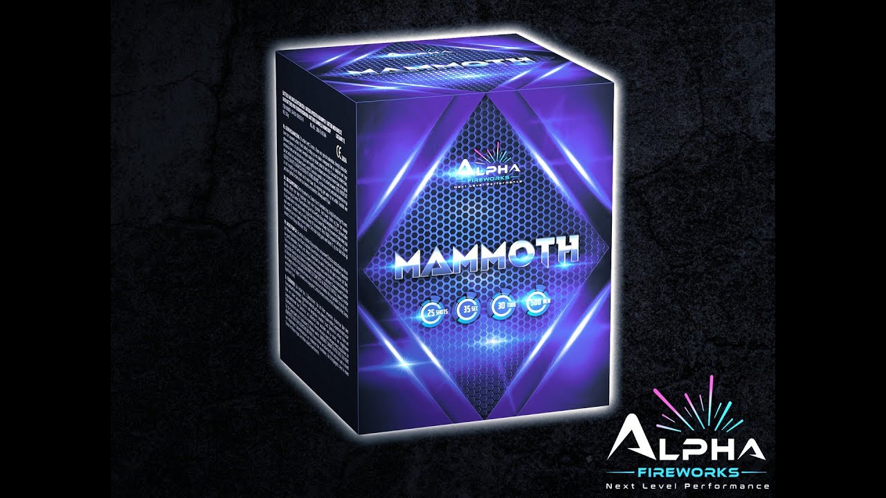 Mammoth 25 shots Cake Alpha Fireworks