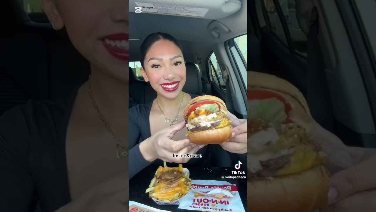 Tiktok mukbang compilation eating McDonald's, In n out , Dave's hot chicken, Taco Bell and much more