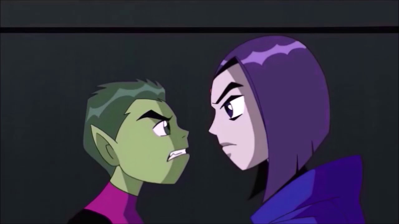 Teen Titans Raven and Beast Boy Bbrae I Hate You I Love You