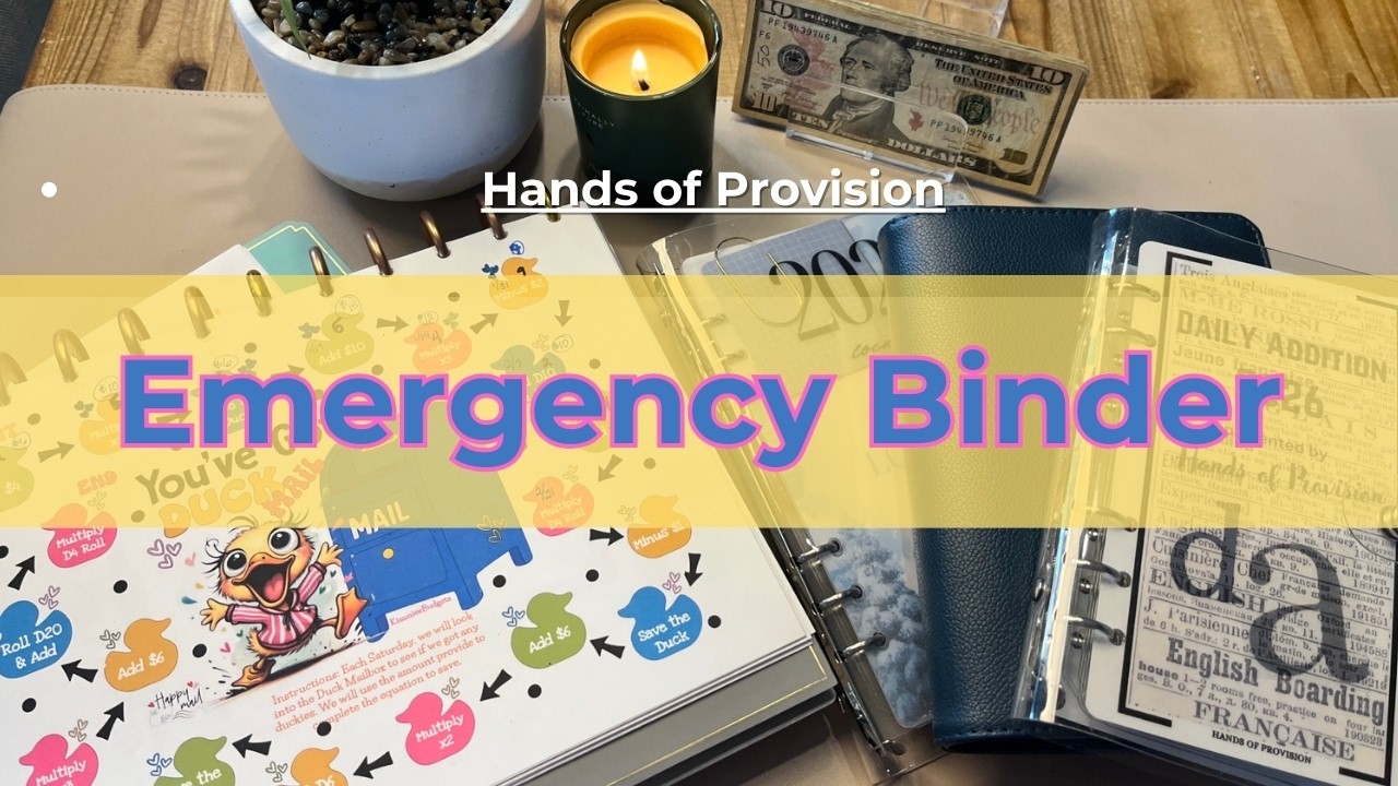 Cash Stuffingl | Emergency Binder