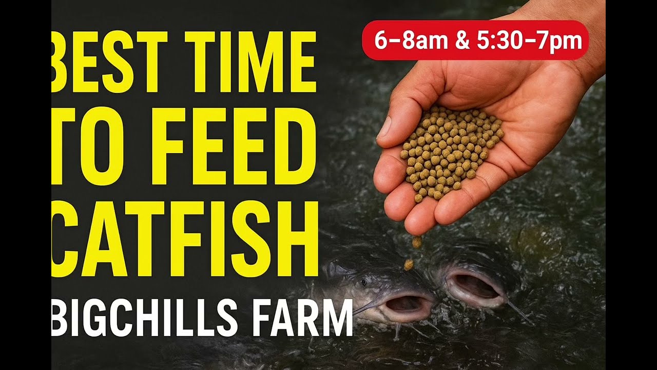 Лучшее время для кормления сома для быстрого роста | Видео с фермы BigChills 