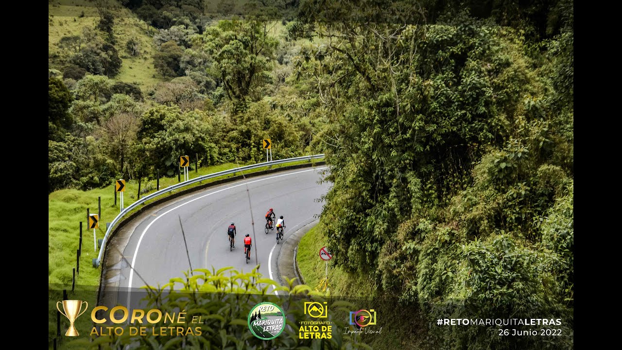 Descenso Alto de Letras - Mariquita... Reto 2022 ! .. Desde el manillar de una bici de ruta...