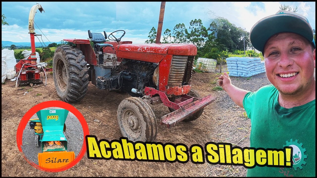 COM A AJUDA DOS MEUS AMIGOS FINALIZAMOS TODA NOSSA SILAGEM! RENDEU MAIS DO QUE EU ESPERAVA!