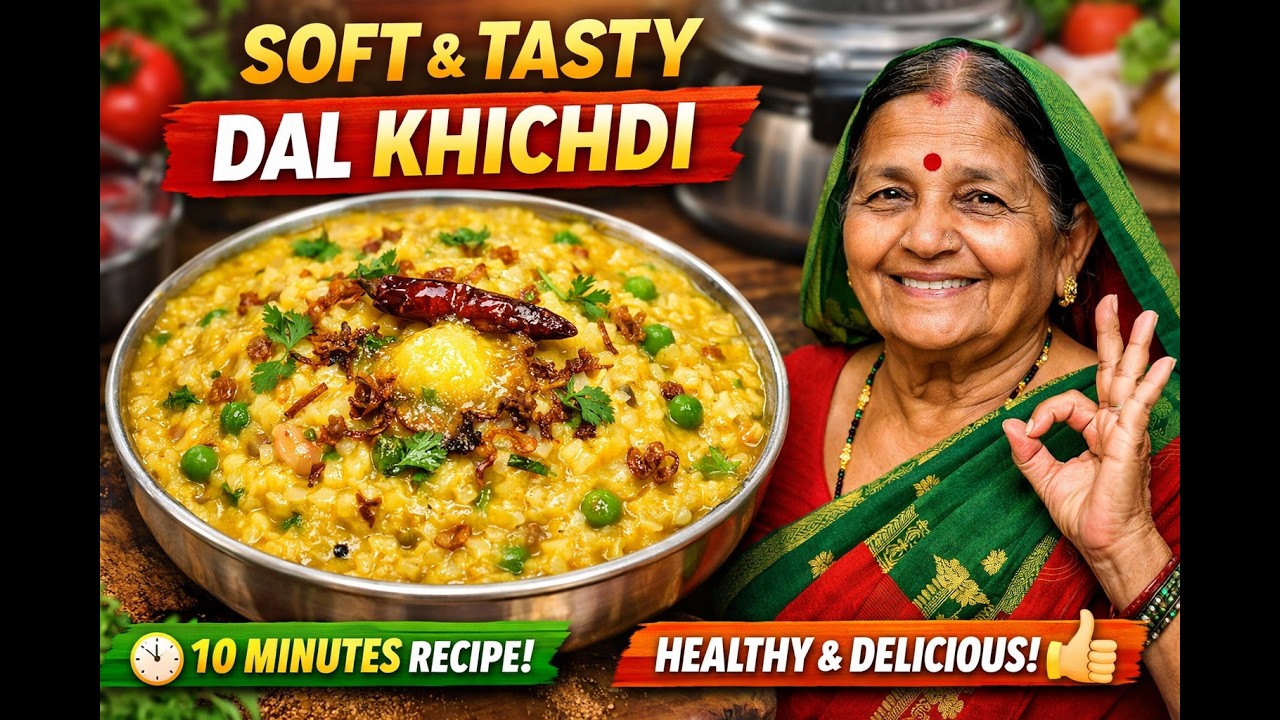 Quick Dal Khichdi for Lunch or Dinner | स्वादिष्ट खिचड़ी | Govindamma Sutar