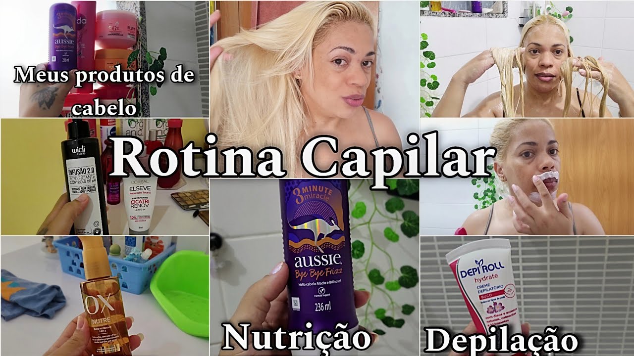 ROTINA CAPILAR✨️, TOUR PELOS MEUS PRODUTOS DE CABELO ❤️
