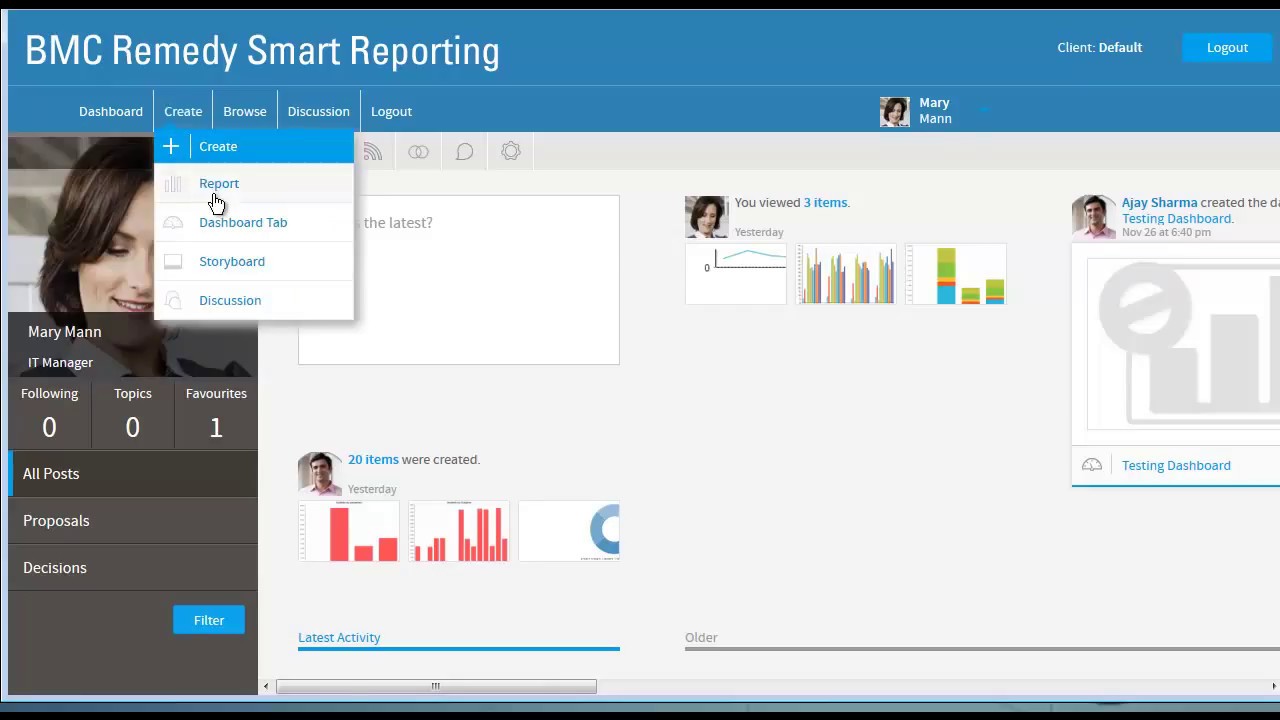Как создать отчет в BMC Remedy Smart Reporting 9.0