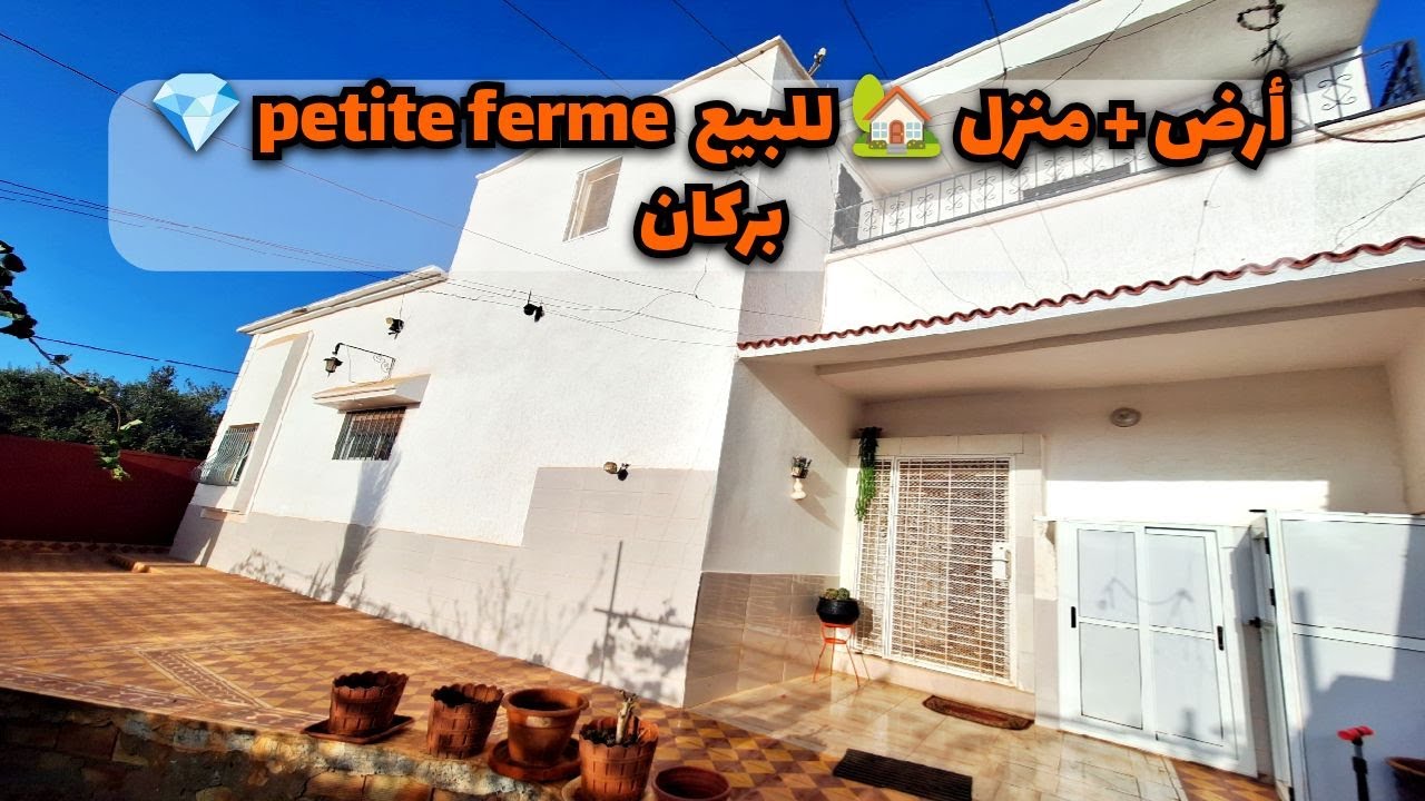 أرض + منزل 🏡 للبيع / #بركان غير 124مليون سنتيم/ petite ferme