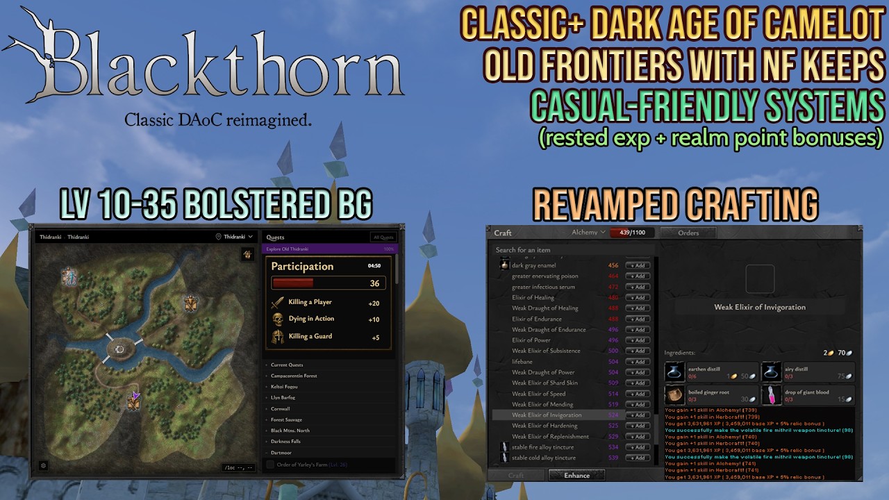 Dark Age of Camelot: обзор Blackthorn (предстоящий Classic+ фришард DAOC)
