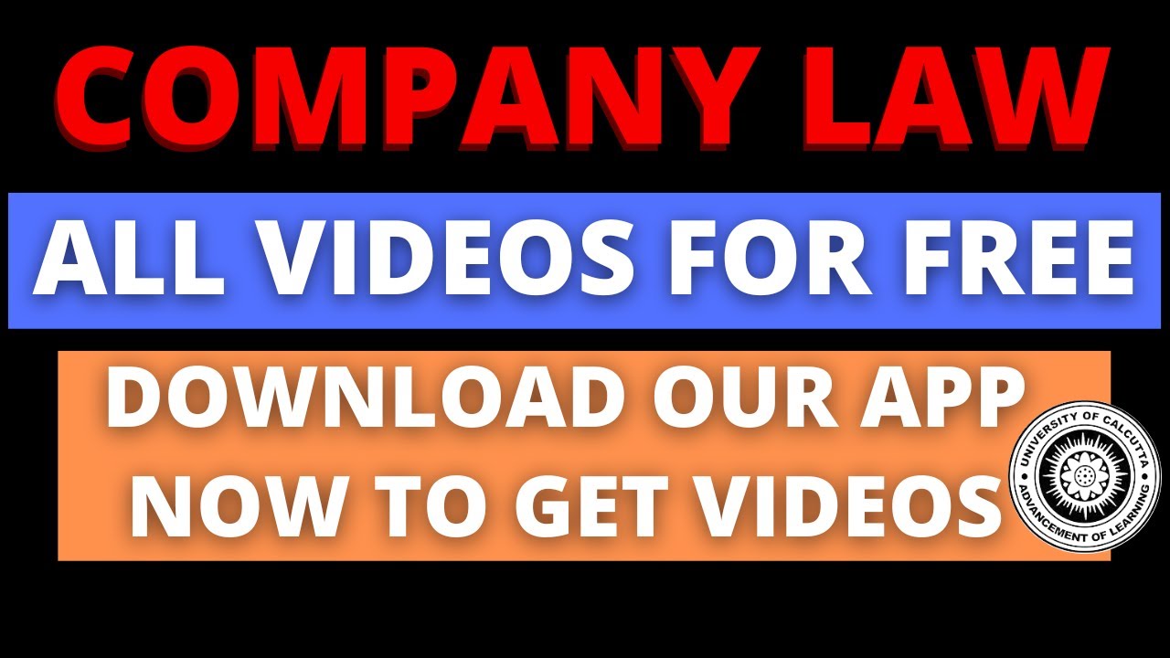 Company Law All Videos for Free | Download App Now | @MathurSirClasses