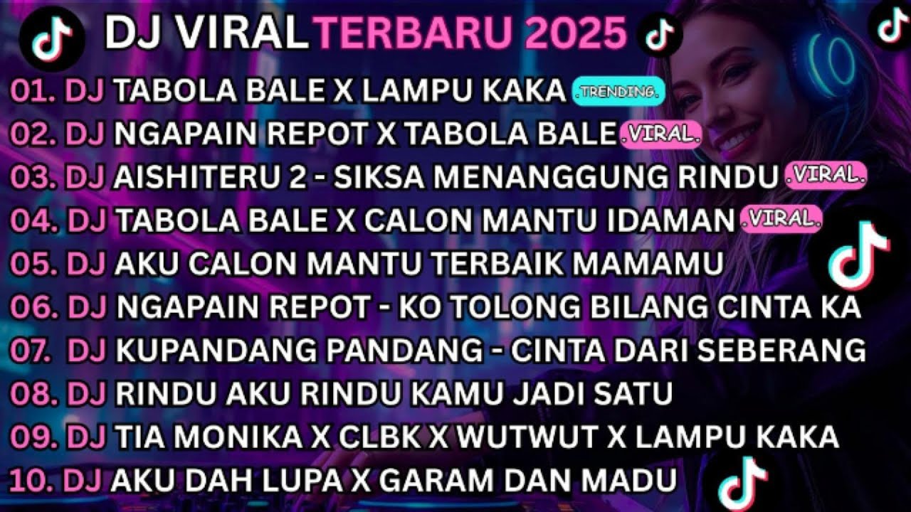 DJ TIKTOK TERBARU 2025🎵DJ TABOLA BALE X LAMPU KAKA🎵DJ AISITHERU 2 -SIKSA MENANGGUNG RINDU
