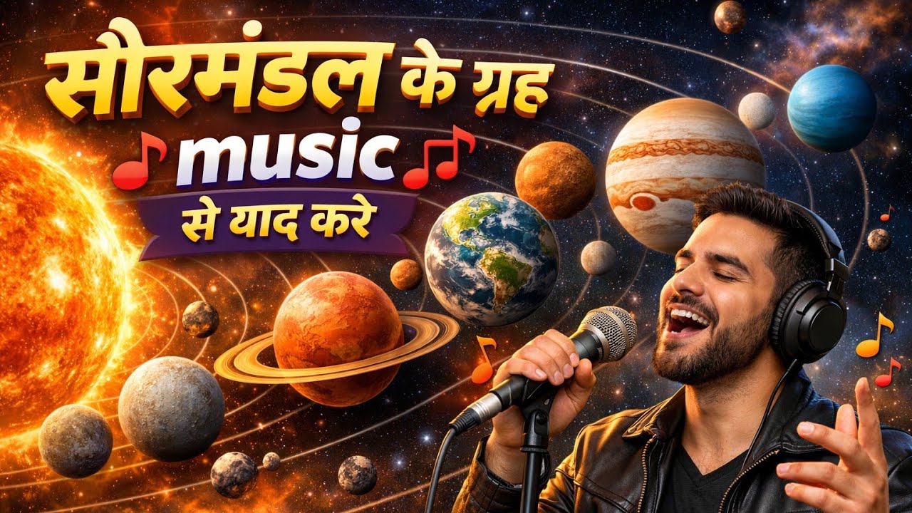 सौरमंडल के 8 ग्रह | Solar System Planets in Hindi | Complete GK Music 