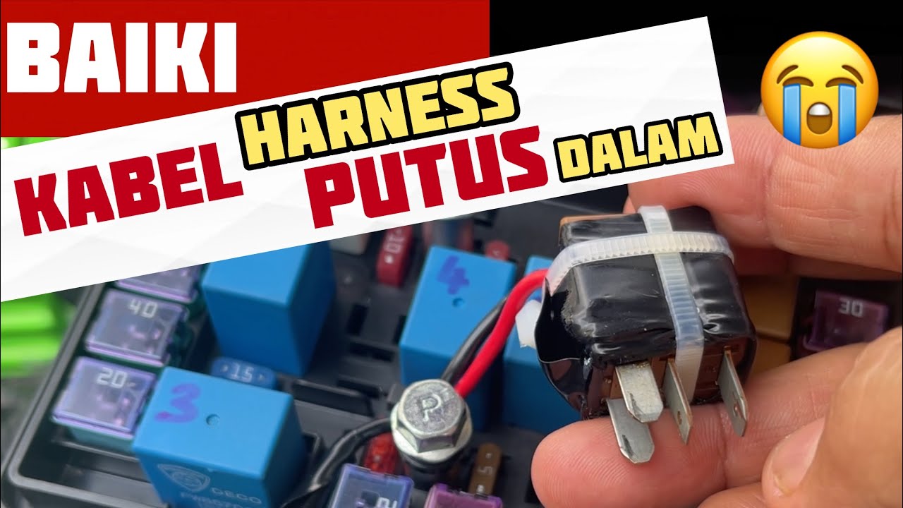 Cara baiki kipas radiator x jalan proton exora kabel harness kereta putus penyambungan relay kereta