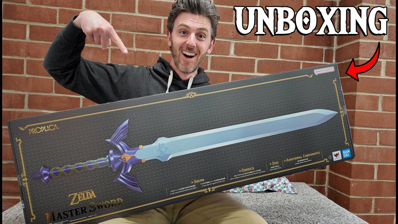 The Legend of Zelda Proplica Master Sword - Unboxing and Set-up