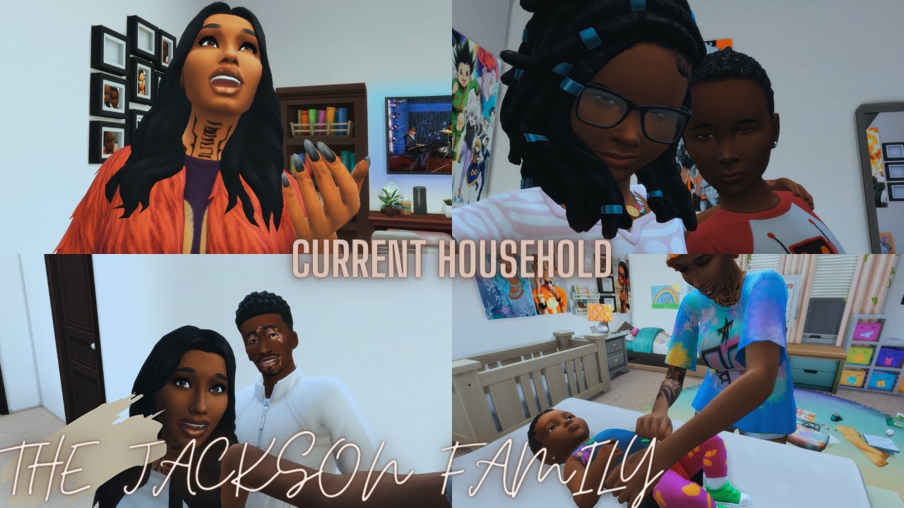 ✨NEW MAXIS MATCH CURRENT HOUSEHOLD SERIES✨THE JACKSON FAMILY🤎