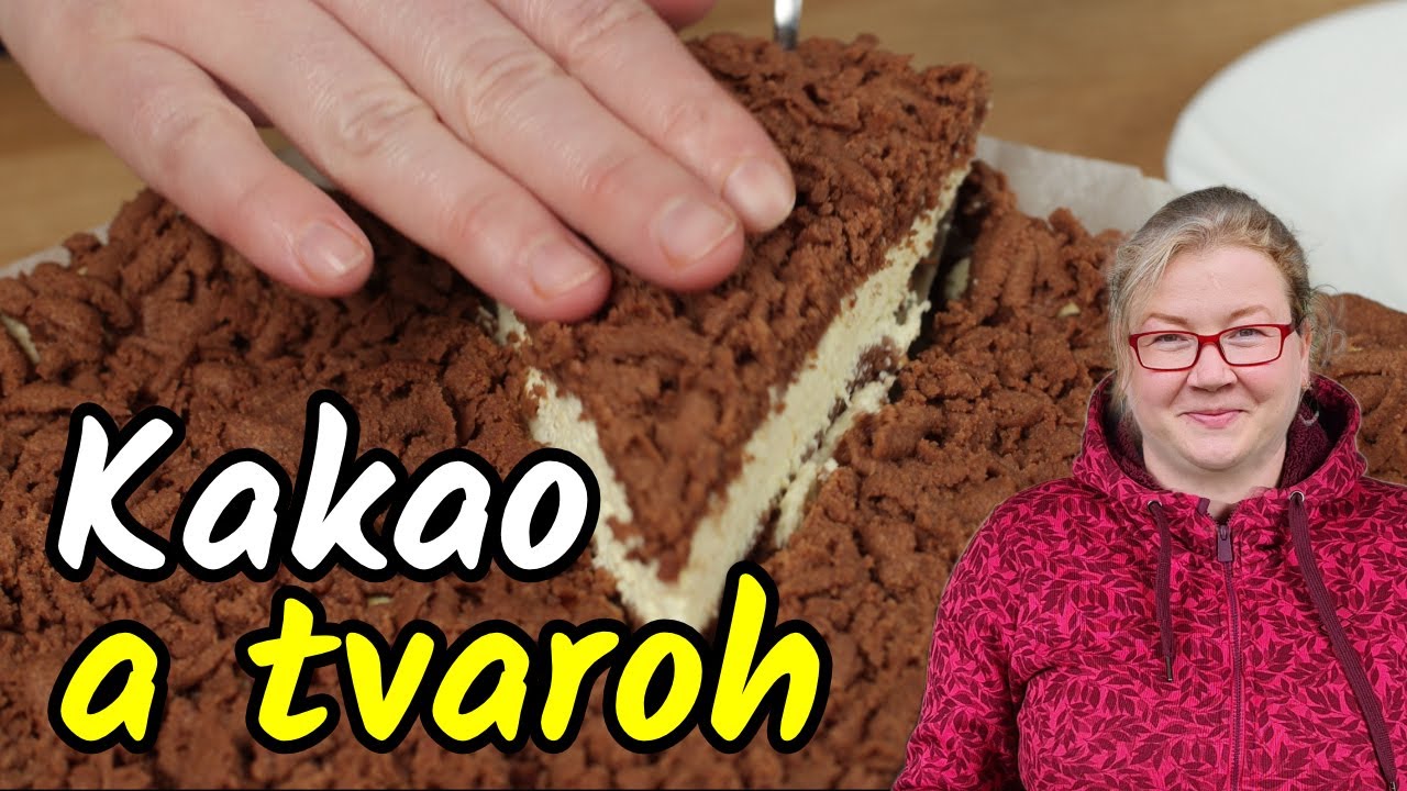 🤗 Tento rychlý STROUHANÝ kakakový KOLÁČ s tvarohem vás překvapí svojí lehkostí