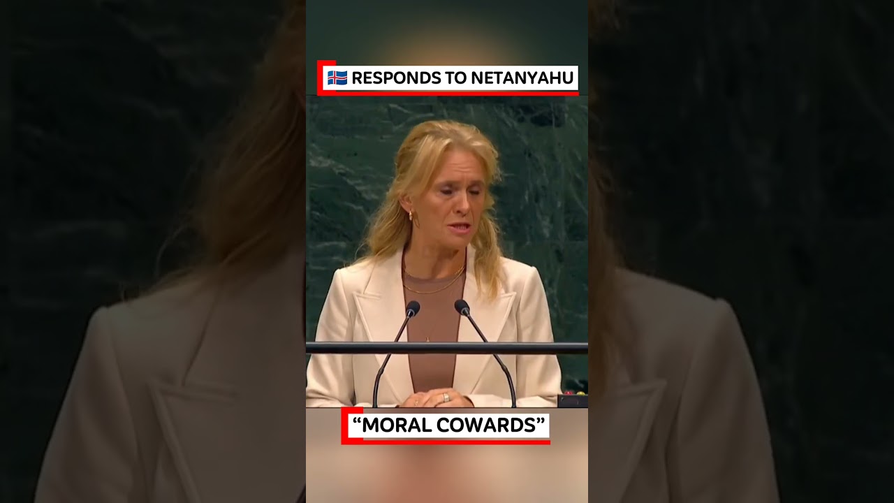 🇮🇸🔥 ICELAND&rsquo;S FOREIGN MINISTER RESPONDS TO NETANYAHU AT THE UN