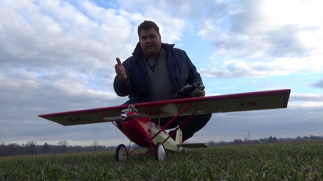 Pietenpol Air Camper V2 RED with ASP 5cc Four stroke engine Maiden Flight