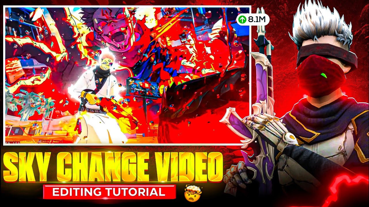 Free Fire Sky Change Video editing 😱🤯 How to edit sky change video in capcut🔥