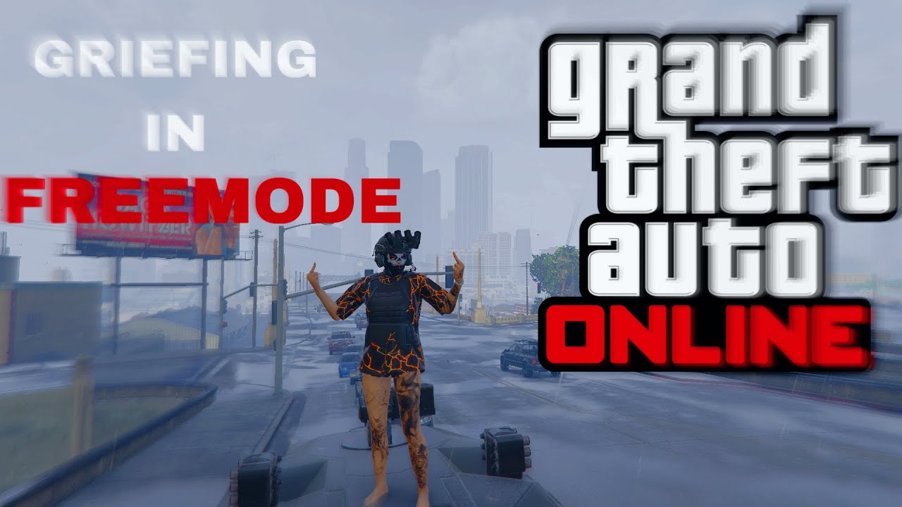 griefing players in freemode with the khanjali GTA V ONLINE