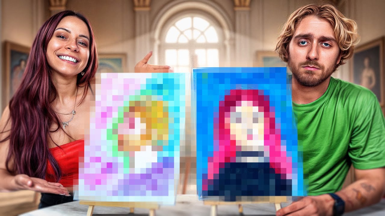 QUI FERA LA PIRE PEINTURE ?! (Moi VS Ma Copine )