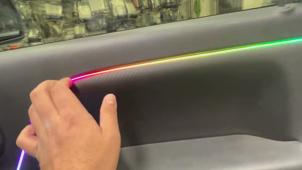 2014 GMC Sierra with custom Interior Ambient Lighting