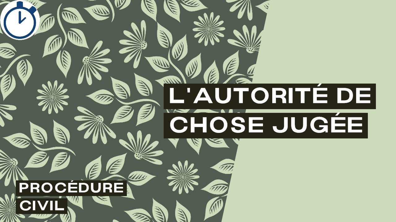 Autorité Chose Jugée : [Procédure civile]