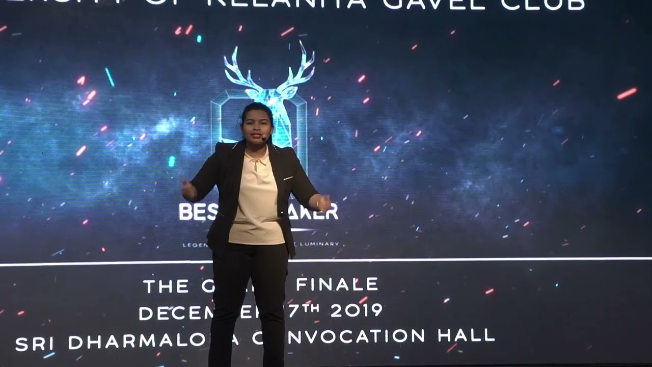 Shalindi Gallage - They're Precious - Best Speaker 2019